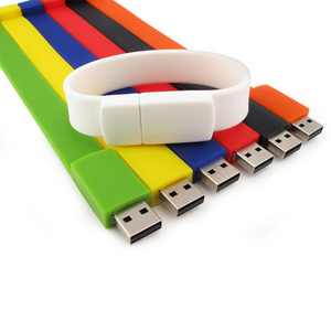 Silicon wristband USB 4gb 8gb 16gb bracelet logo pendrive 32GB 64GB 128GB 256GB usb flash drive Silicone Usb Flash Drives