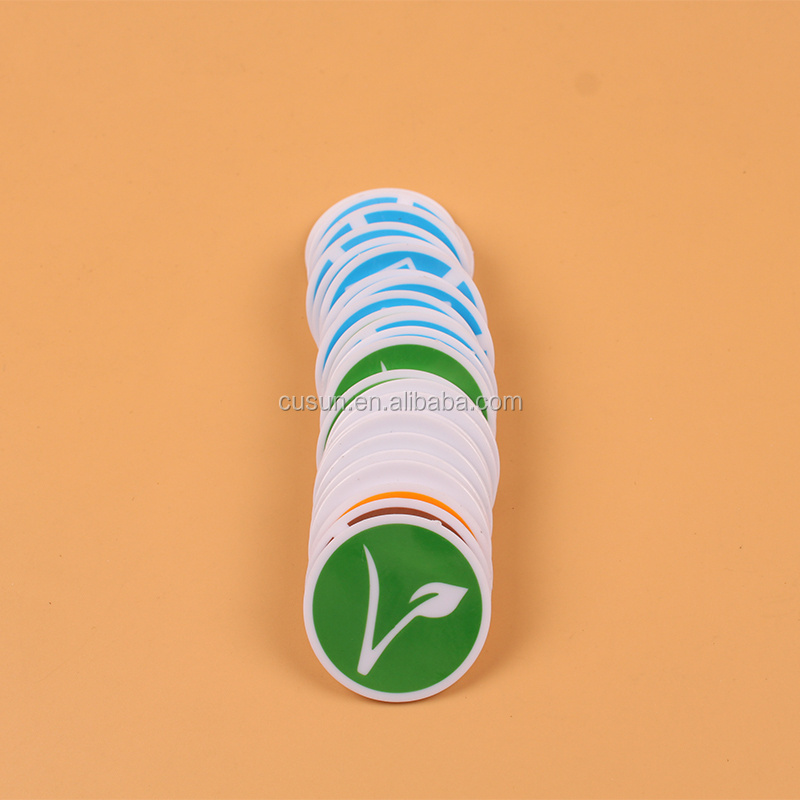 2022 Cheap eco-friendly Custom 23.2mm printed logo Euro standard Plastic token