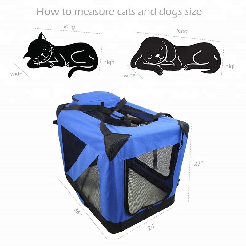 Pet Travel Carrier Soft Dog Crate Portable& Expandable Pet Kennel