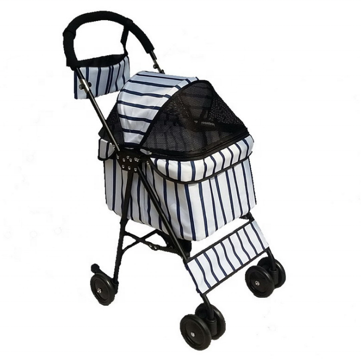 Dog cat pet travel carrier bag stroller pushchair pram buggy foldable dog trolley