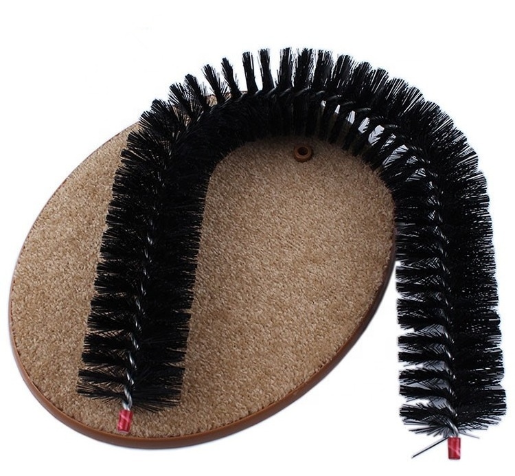 Cat Scratcher and Grooming Arch: Self Groomer and Massager with Catnip Perfect for Playing and Scratching