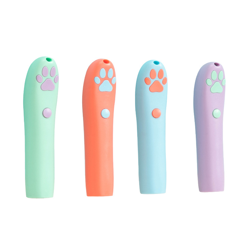 Hot Creative Funny Cat LED Pointer Funny Pet Kitten Training Cat Laser Toy with Bright Animation Mouse Shadow Accessories