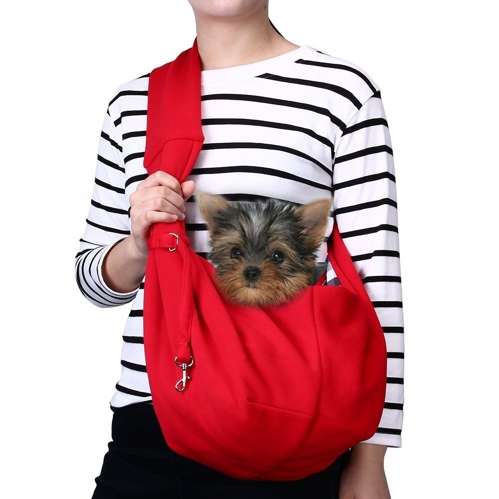 High Quality Hands-free Reversible Portable Small Dog Cat Sling Carrier Bag washable small Pet  shoulder Carrier Tote