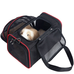 Airline Approved Portable Foldable Pet Carry Bag Mesh Covered Playpen Pet Carrier Travel Bag