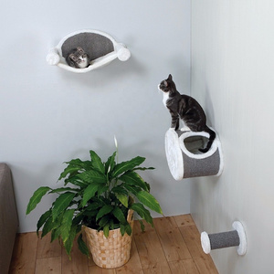 2020 Manufacturer New Pet Products Cat Wall Mount Scratcher House Sisal Post Hammock Cat Wall Shelves Bed Cat Shelf