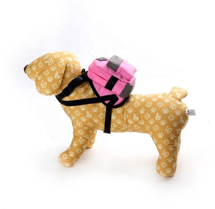 Wholesale Cute Design Pet Self Carry Bag Dog Backpack Harness and Leash