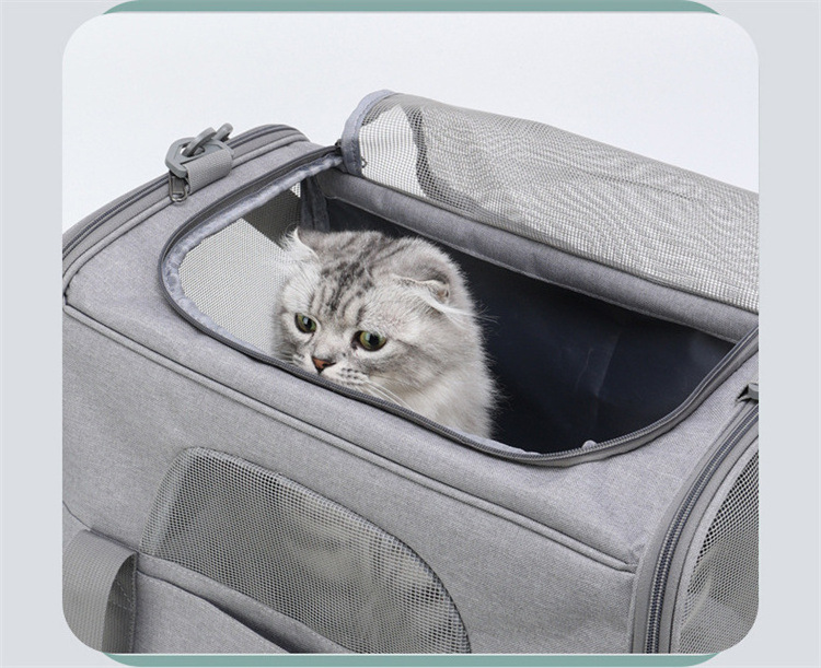 cat pet carrier soft dog soft-sided carriers Luxury Travel Tote Airline Approved Soft Sided Pet Carrier