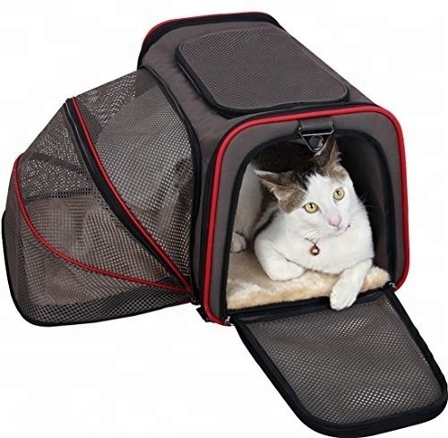 Wholesale Pet Products  Dog Cat Travel Outside Carry Cage  Mesh Cat Carrier Bag