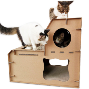 Durable Cat Corrugated Paper House Cat scratching Mat & Cat Sofa Bed