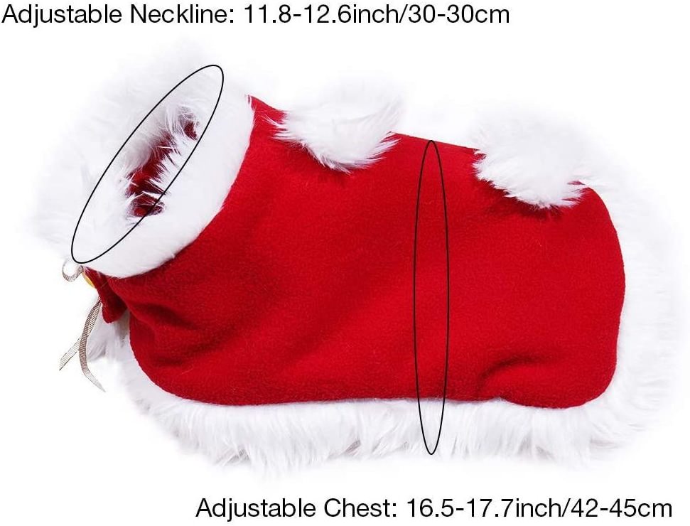 Pet Accessories Costume Christmas Pet Dog Clothes Winter Suits Cloak Hat Christmas Dress Up Clothes For Dogs