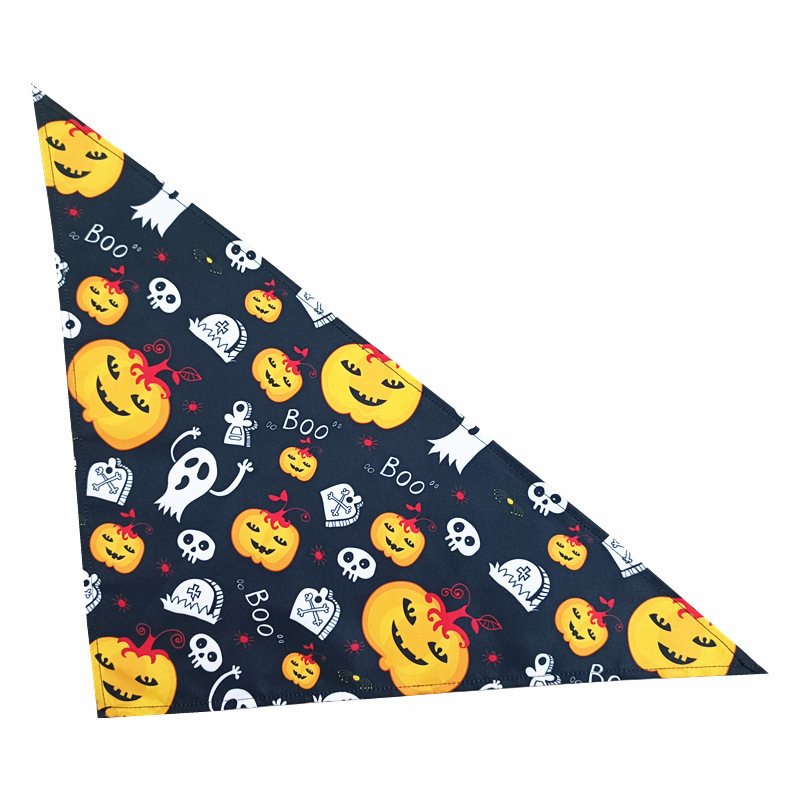 Factory Thanksgiving dog slobber scarf Christmas pet triangle scarf Halloween cat dog bandana