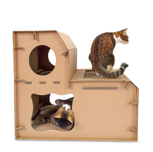 Durable Cat Corrugated Paper House Cat scratching Mat & Cat Sofa Bed