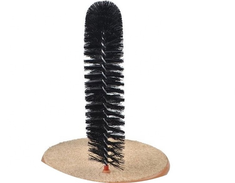 Cat Scratcher and Grooming Arch: Self Groomer and Massager with Catnip Perfect for Playing and Scratching