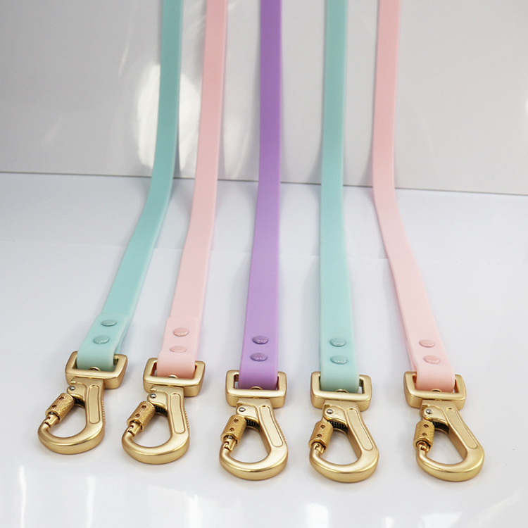 Hot Selling Customs Dog Luxury Rubber Silicone Heavy Duty Waterproof Durable Pvc Dog Collar And Leash