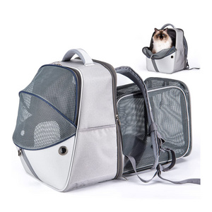 2022 Factory Luxury Cat foldable Shoulder Bag Backpack Capsule Small Airline Approved Travel Expandable Pet Carrier