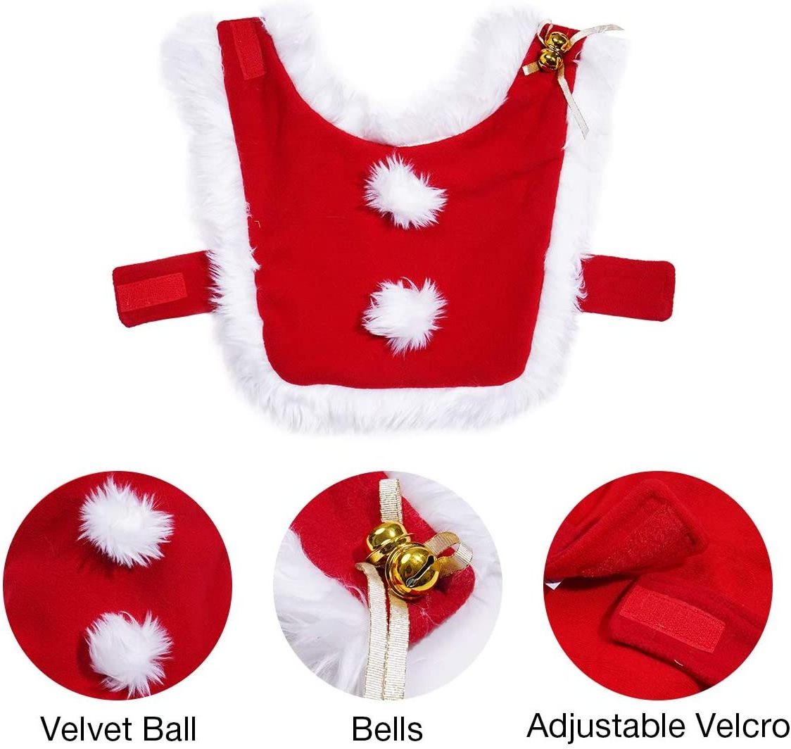 Pet Accessories Costume Christmas Pet Dog Clothes Winter Suits Cloak Hat Christmas Dress Up Clothes For Dogs