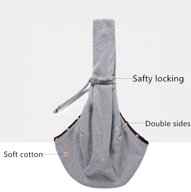 High Quality Hands-free Reversible Portable Small Dog Cat Sling Carrier Bag washable small Pet  shoulder Carrier Tote