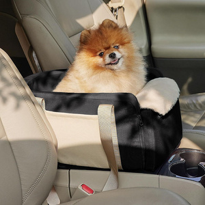 Pet Car Set Console Travel Carrier Booster Bed Waterproof Small Pet Carpool Seat Center Console With Seat Belt