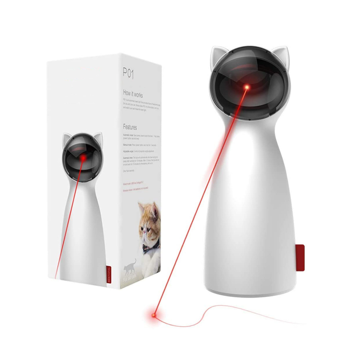 Factory Top Seller Automatic Interactive Cat Laser Toy for Cat Dogs