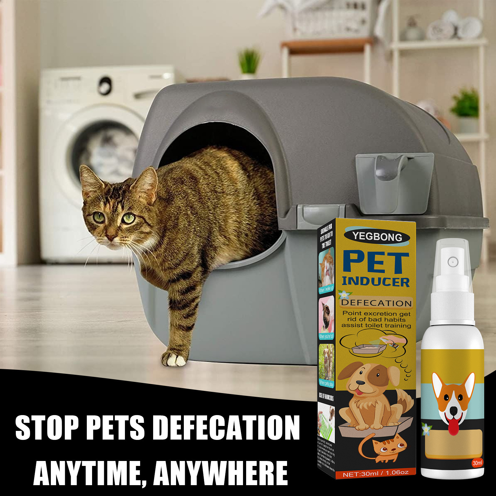 Pet Odour Eliminator for Strong Odor Citrus Deodorizer for Strong Dog or Cat Pee Smells on Carpet Furniture Indoor Outdoor