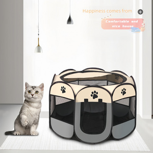 Portable Pet Playpen Dog Playpen Foldable Pet Exercise Pen Tents Dog Kennel House Playground for Puppy Cat Travel Camping Use