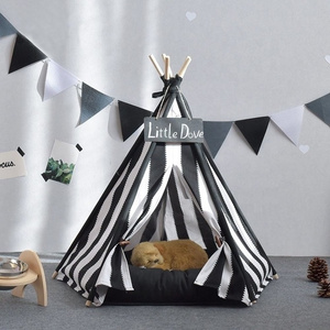 Foldable Pop Up Cat House Pet Tent Dog Teepee Tent Tipi Tent Pet Beds Accessories