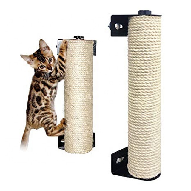 Wholesale Cat Furniture Pet Cage Accessories Easy Used Durable Sisal Cat Scratch Post