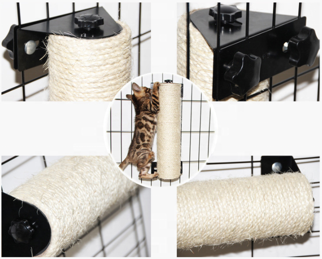 Wholesale Cat Furniture Pet Cage Accessories Easy Used Durable Sisal Cat Scratch Post