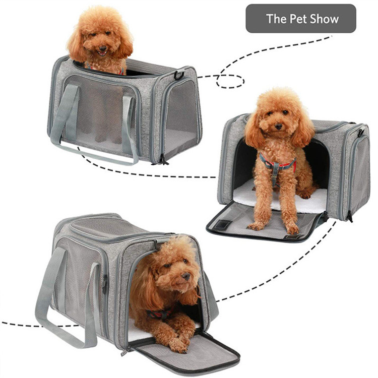 Breathable and ventilated design Soft-Sided Cat Carrier Bag Soft  Dog Cat Travel Bag Carrier Dog Cat Pet Carrier