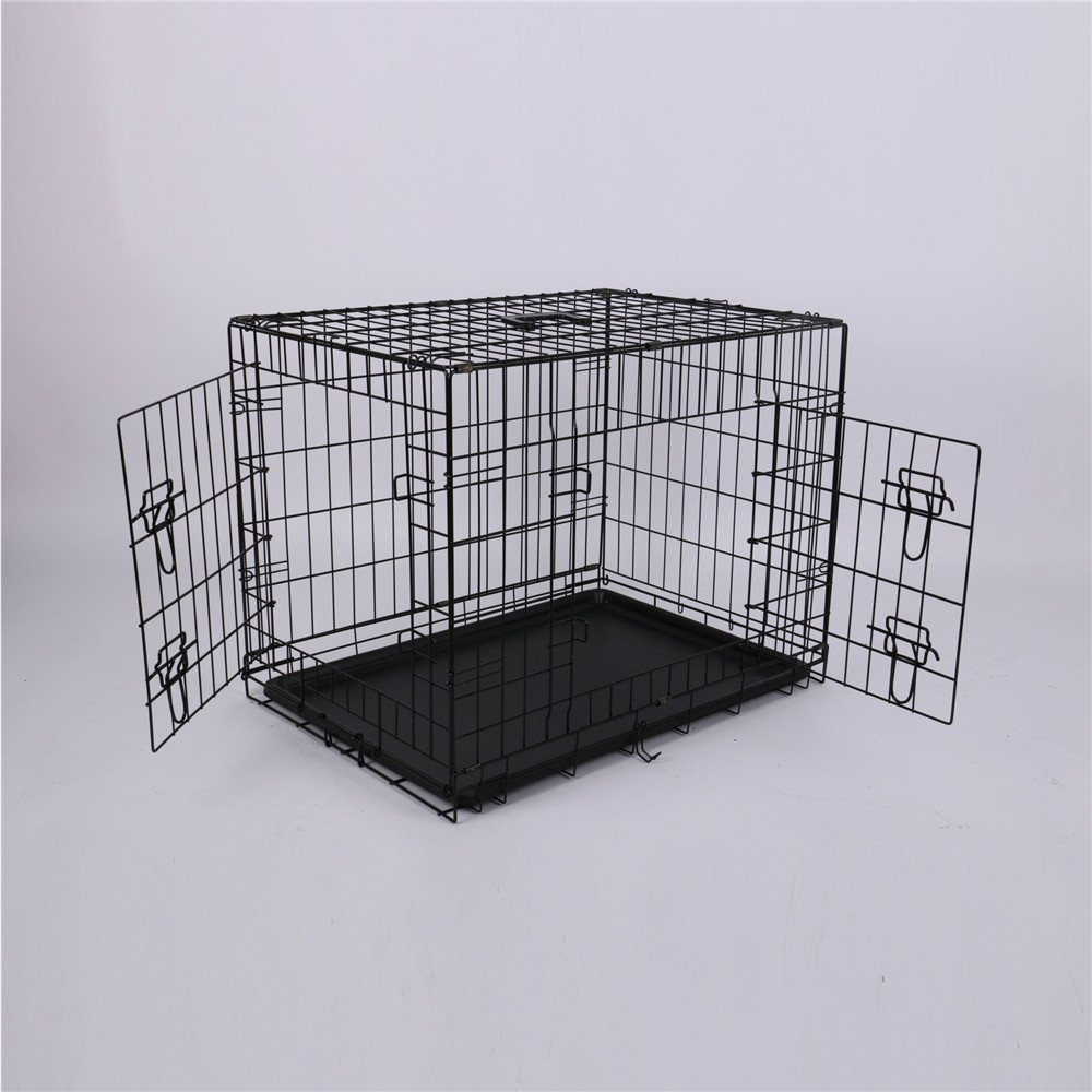 New Arrival Single Door & Double Door Folding Metal Dog Crates Homes For Pets Dog Crate