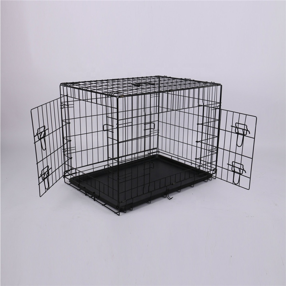 Wholesale Eco-friendly Portable Outdoor Double Door Mesh Dog Fence Dog Kennels