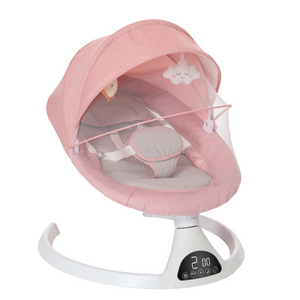 Portable remote electric baby rocker chair swing with remote control 5 speed timing Bluetooth USB play  for baby bedroom