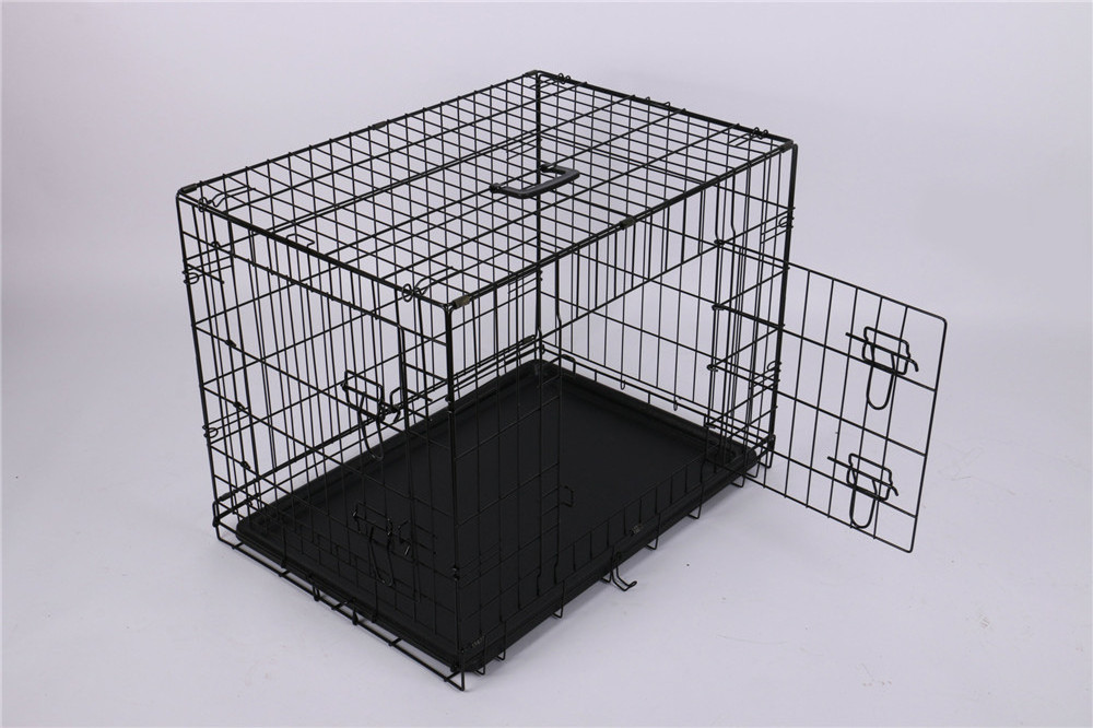 New Arrival Single Door & Double Door Folding Metal Dog Crates Homes For Pets Dog Crate