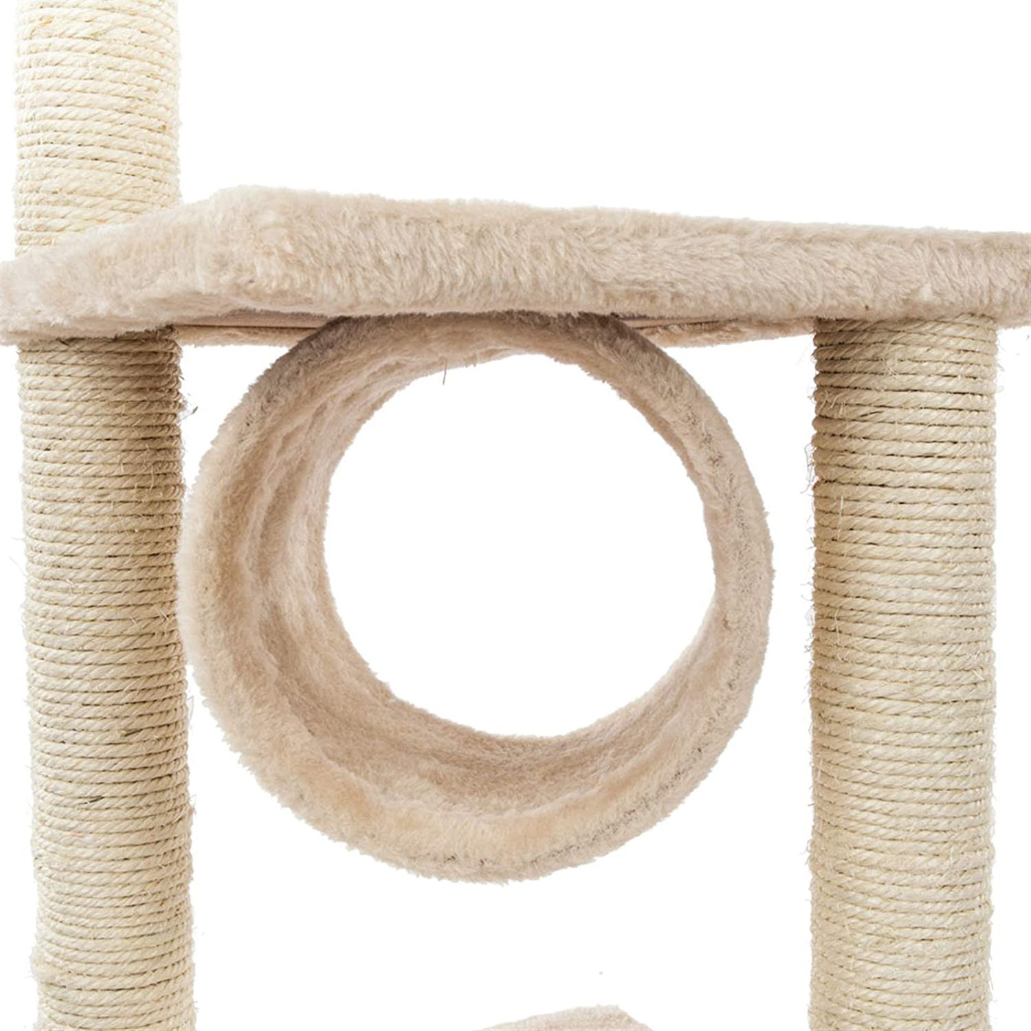 Luxury Outdoor Cat Wooden Perch Condo Furniture Activity Trees Tower With Scratching Posts Cats Climber Tower Hammock Cat Tree