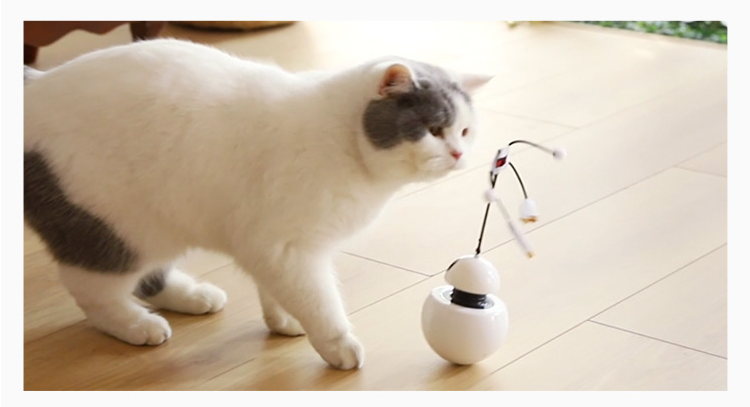 Interactive Cat Laser Toy  Battery Charge Kitten Teaser Toy Three in ONE Rotating Cat Auto Tumbler