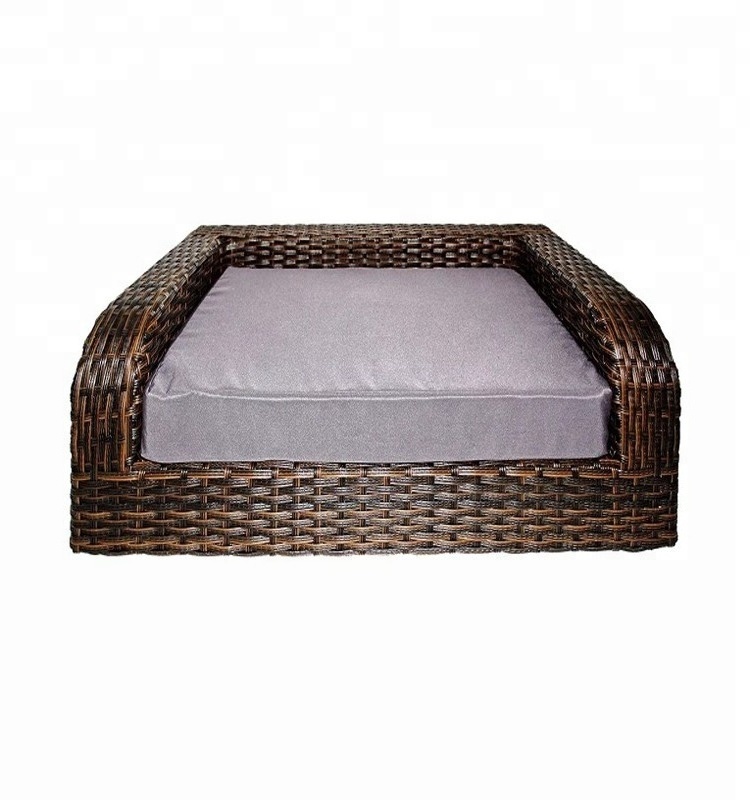 rattan basket pet product decorative dog beds