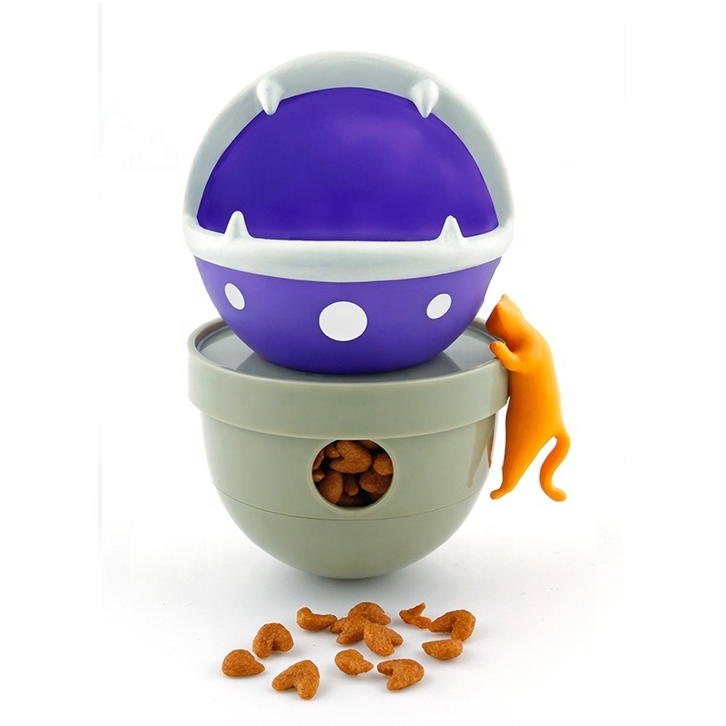 2020 New Cat Interactive IQ Training Treat Food Feeder Ball Toy Pet Small Dog Cat Feed Ball Food Dispenser Toy for Kitten Puppy