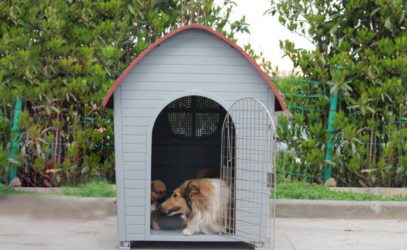 Outdoor Cat Kennel Pet Kennels Plastic Dog House Dog Cages Outdoor Dog House with Breathable Hole