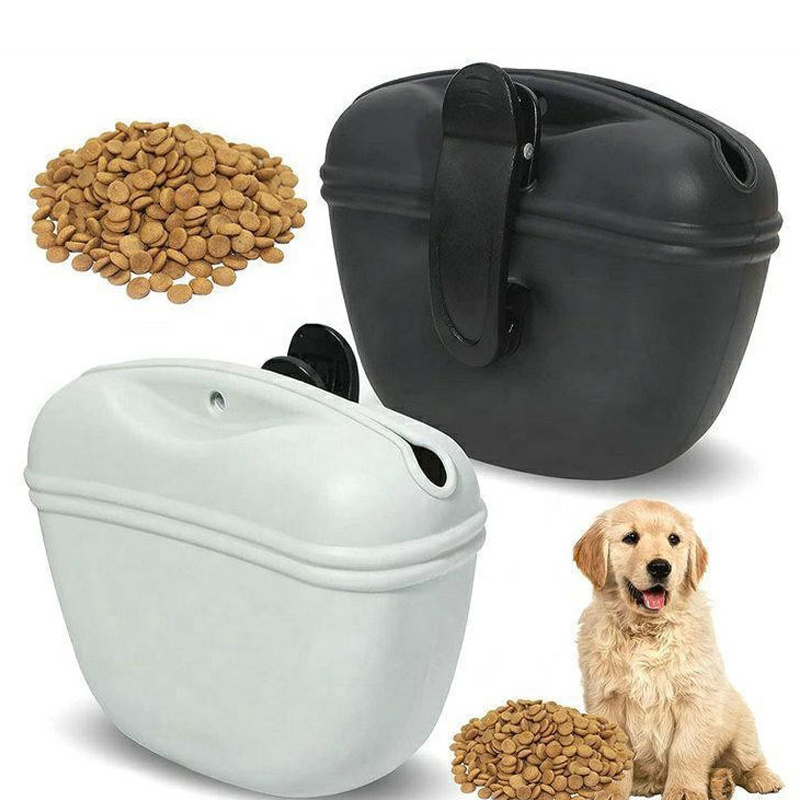 Hot Selling Outdoor Custom Logo Portable Food Grade Waterproof Silicone Dog Treat Pouch With Magnetic Closure