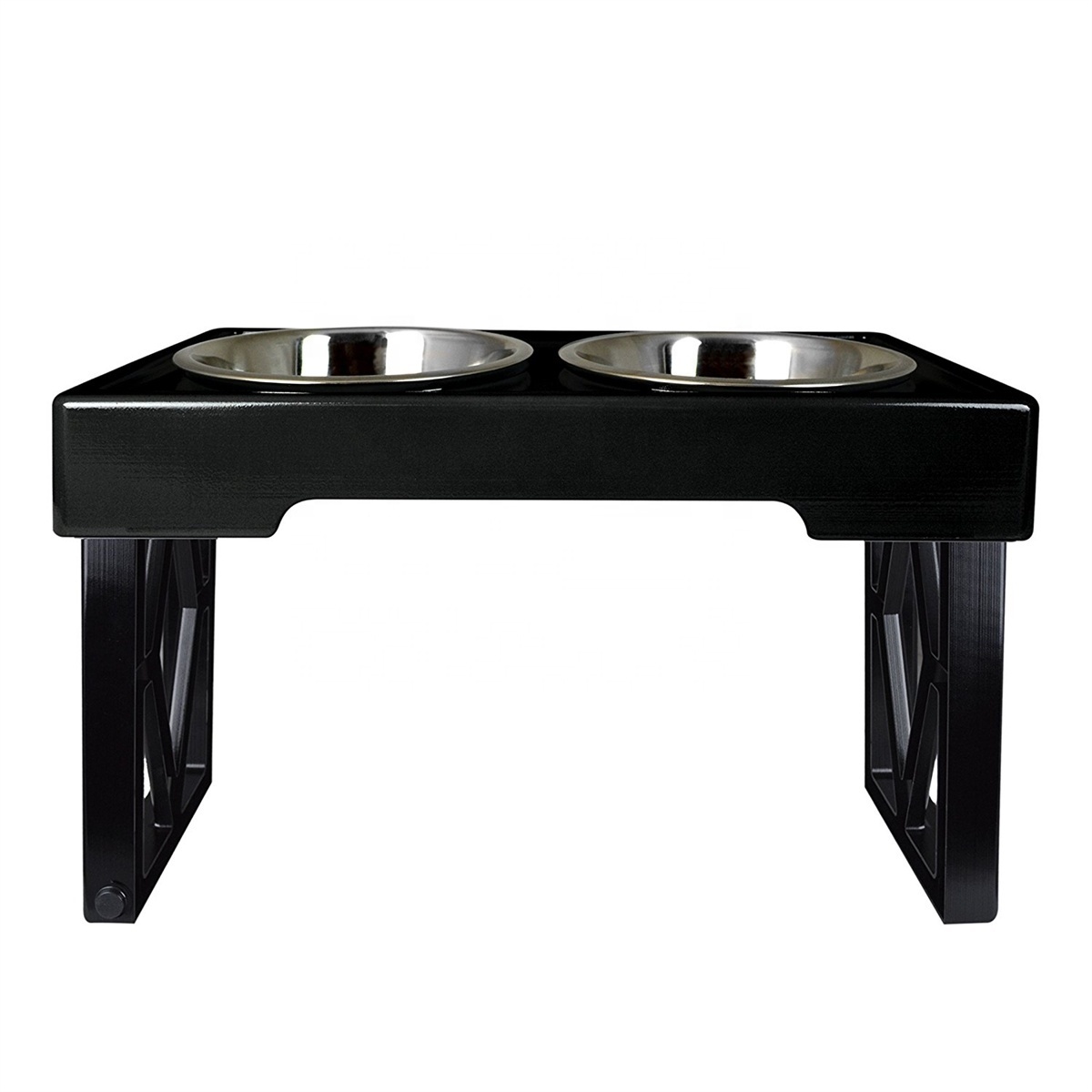 Factory Elevated Pet Feeder Stainless Steel Raised Pet Dog Cat Food Bowl Stand