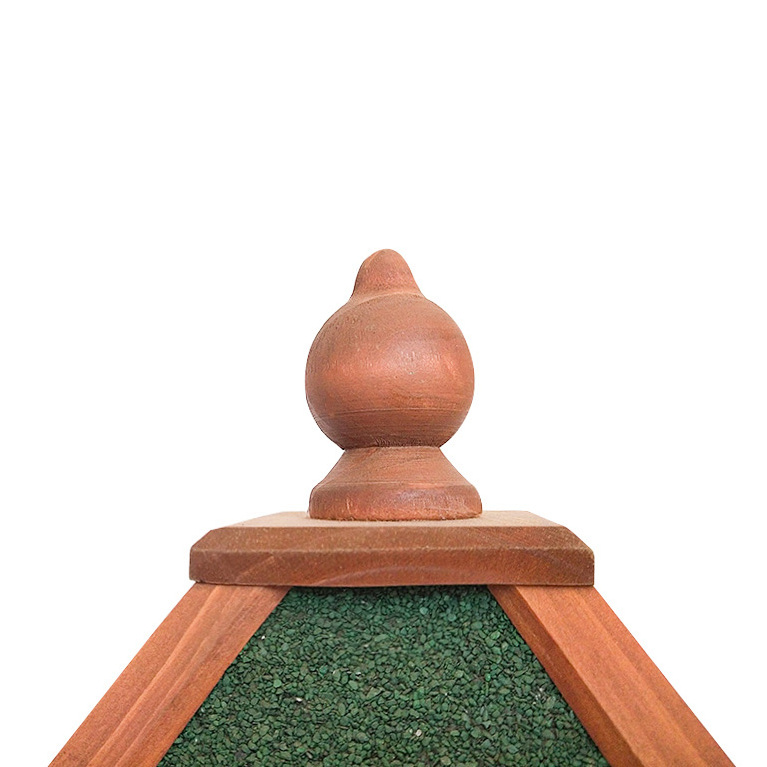 Petsfit Solid Wood Bird Feeder/Bird Table/Bird House with Asphalt Shingles, Outdoor Bird Feeders