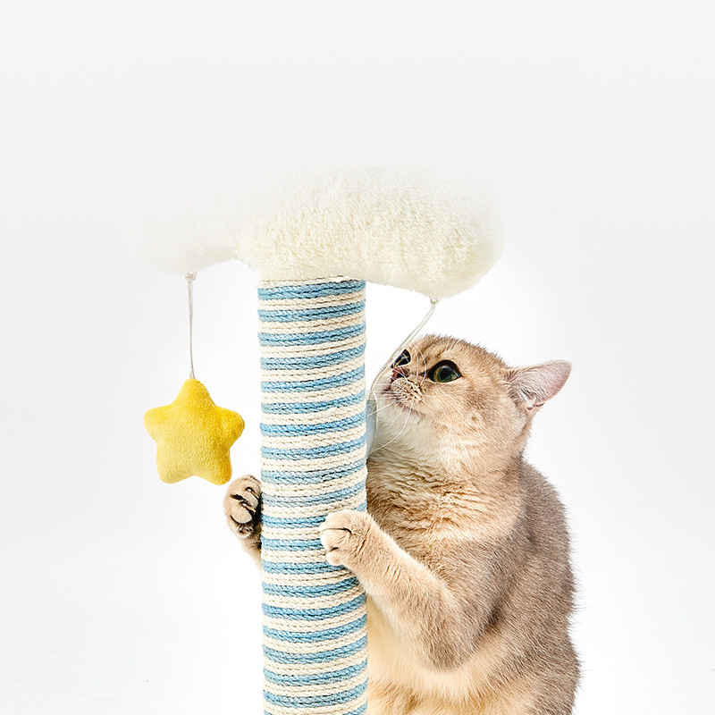 Hot Sale Pet Products For Cat Climbing Tree Wooden Scratcher Tower Luxury High Quality House Sisal Pet Shelf Removable Cat Toy