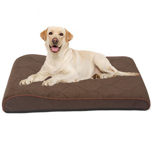 Comfortable Pet Cushion Large Dog Mattress Memory Foam Dog Bed with Removable Cover