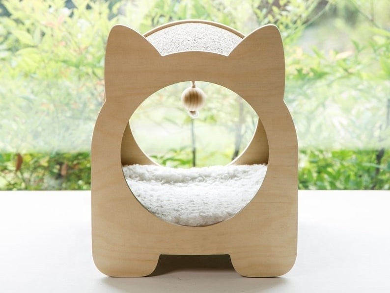 Pet litter solid wood climbing frame litter scratch cat toy furniture