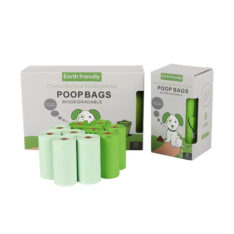 Popular Design Dispenser Pet New Pill Shape Waste Garbage Bags Carrier 1 Roll Cat Dogs Doggy Holder Custom Dog Poop Bag Scooper