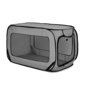 Comfortable Portable Large Dog Bed Crate Travelling Mesh Windows Ventilation Airline Approved Pet Cat Dog Carrier