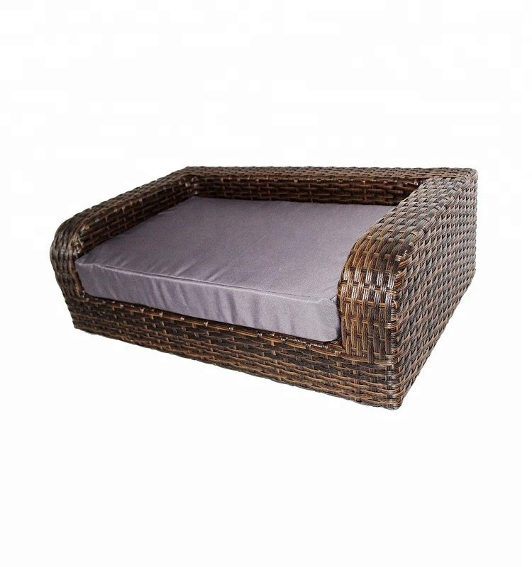 rattan basket pet product decorative dog beds