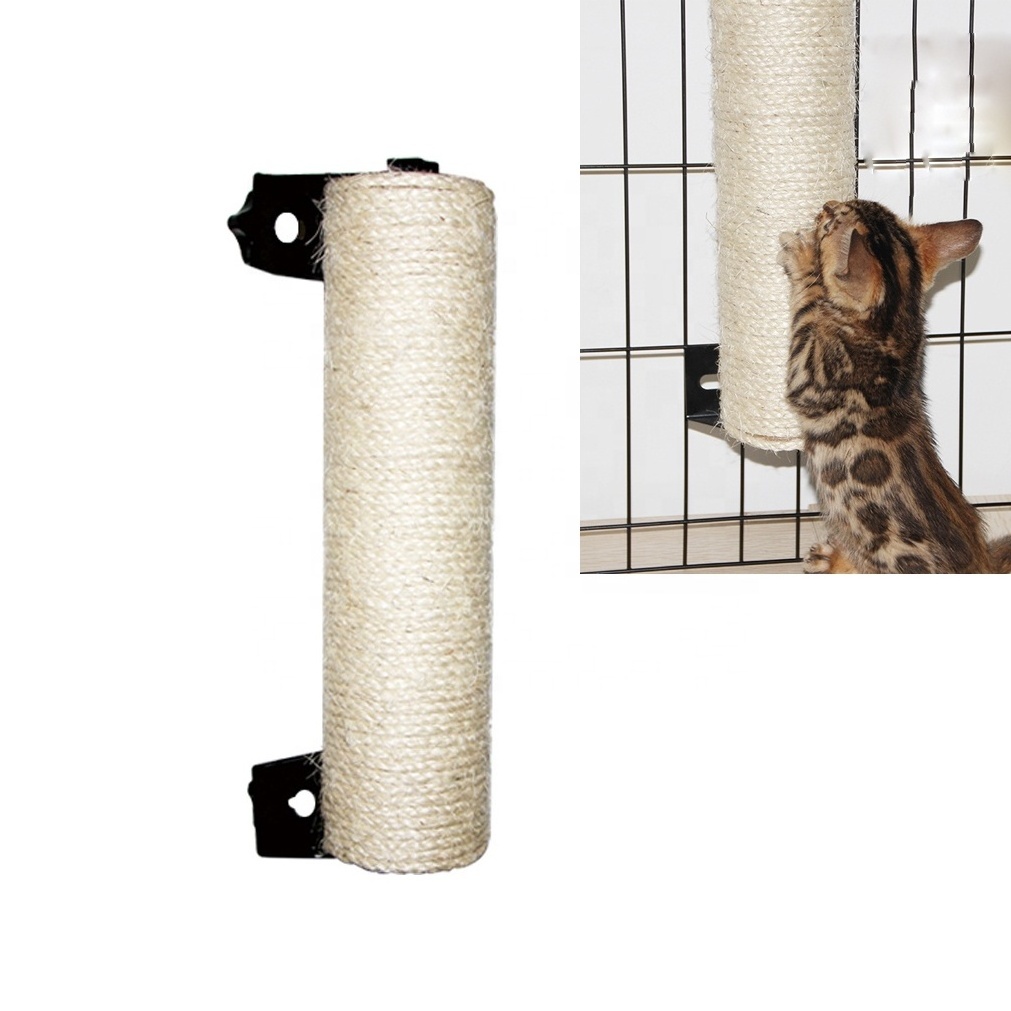 Wholesale Cat Furniture Pet Cage Accessories Easy Used Durable Sisal Cat Scratch Post