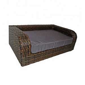 rattan basket pet product decorative dog beds