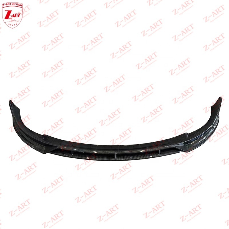 Z-ART Front Bumper For Tesla Model 3 Glossy Black Front Lip Spoiler For Model 3 Car Retrofit Front Lip Chin For Tesla Body Kit